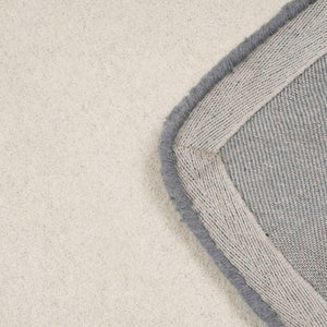 Tov Furniture Tarba Soft Wool & Cotton Floor Rug - Sculptural Design With Wabi-sabi Curves For Elegant Spaces Grey Cotton,Wool Tov-r18797