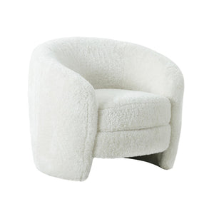 TOV Furniture Dakota Faux Shearling Armchair - Plush Comfort & Stylish Design for Living Room or Bedroom Nooks TOV-S44136