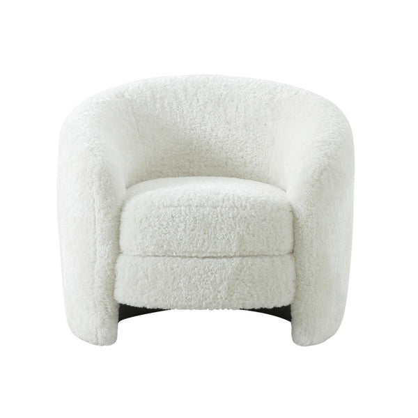TOV Furniture Dakota Faux Shearling Armchair - Plush Comfort & Stylish Design for Living Room or Bedroom Nooks TOV-S44136