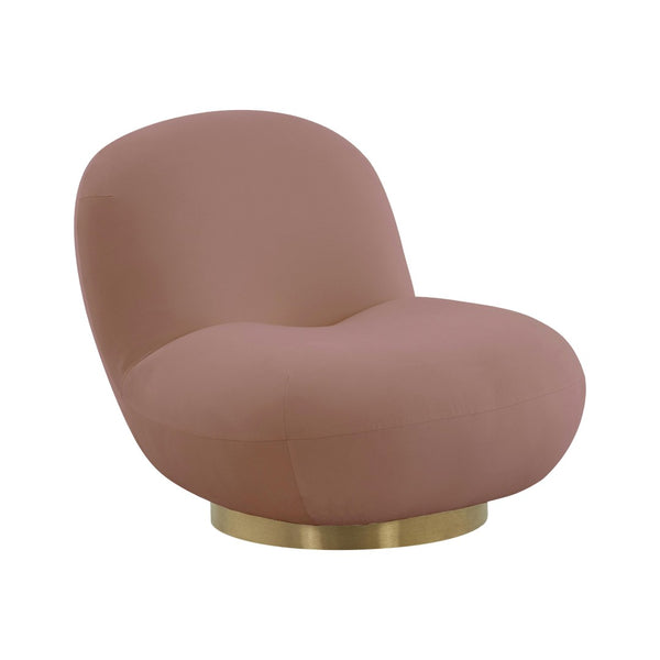 TOV Furniture Emily Swivel Chair – Luxurious Velvet, Gold Base, Stylish Design for Ultimate Comfort & Elegance TOV-S44173