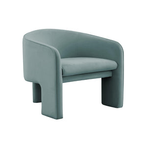 TOV Furniture Marla Velvet Accent Chair - Luxurious Sea Blue Comfort with Handcrafted Design for Any Space TOV-S44184