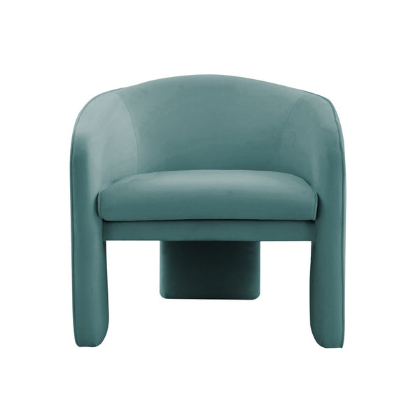 TOV Furniture Marla Velvet Accent Chair - Luxurious Sea Blue Comfort with Handcrafted Design for Any Space TOV-S44184