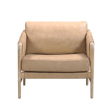 Chakka Tan Genuine Leather Accent Chair TOV-S54256 TOV Furniture