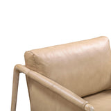 Chakka Tan Genuine Leather Accent Chair TOV-S54256 TOV Furniture