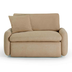 TOV Furniture Rachelle Tan Boucle Lounge Chair - Oversized Seating with Plush Comfort, Removable Cushions & Style TOV-S54355