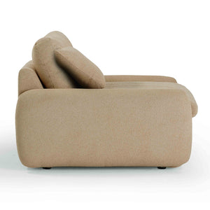 TOV Furniture Rachelle Tan Boucle Lounge Chair - Oversized Seating with Plush Comfort, Removable Cushions & Style TOV-S54355