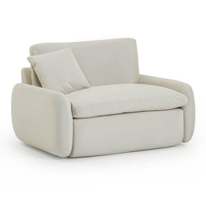 Rachelle Cream Velvet Lounge Chair TOV-S54356 TOV Furniture