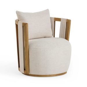 TOV Furniture Paolo Stylish Textured Weave Swivel Chair – Modern Comfort with Eco-Friendly Upholstery & Design TOV-S54358