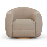 Judy Light Brown Boucle Swivel Chair TOV-S54361 TOV Furniture