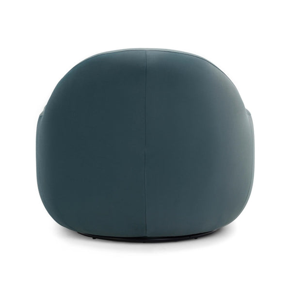 TOV Furniture Tiago Velvet Swivel Chair - Luxurious Handmade Accent Seat with 360° Swivel for Ultimate Comfort Dark Teal TOV-S54414