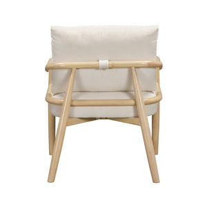 TOV Furniture Dixie Cream Corduroy Accent Chair – Scandinavian Style with Plush Comfort & Adjustable Levelers TOV-S54425