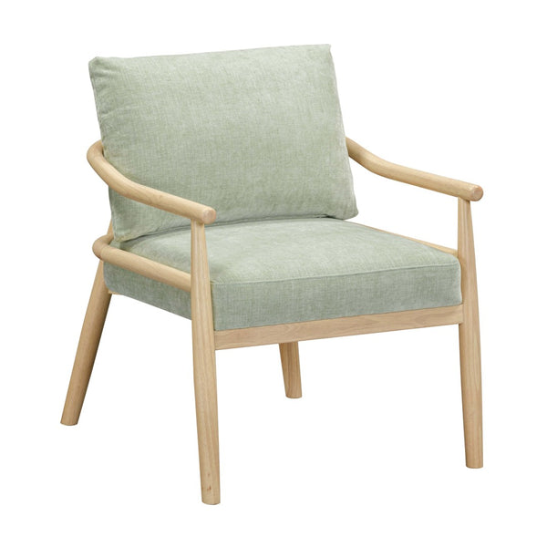 TOV Furniture Dixie Chenille Velvet Accent Chair - Scandinavian Elegance with Plush Comfort for Any Room Style Mint Green TOV-S54427