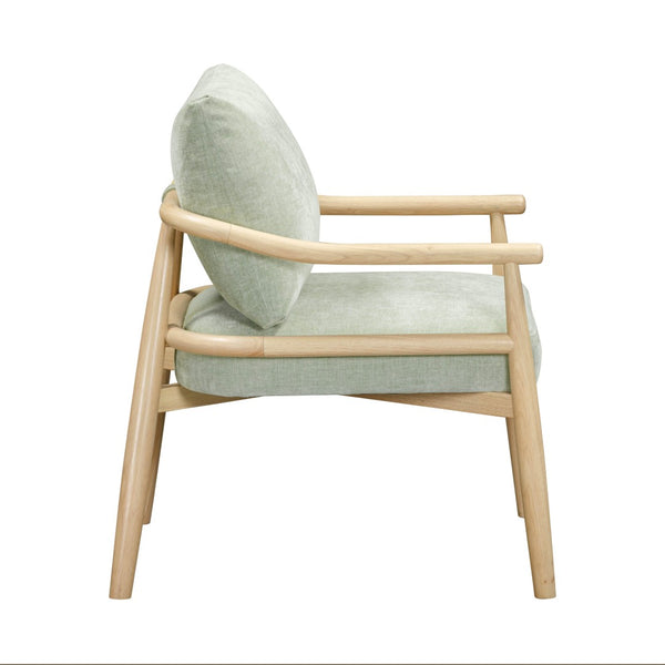 TOV Furniture Dixie Chenille Velvet Accent Chair - Scandinavian Elegance with Plush Comfort for Any Room Style Mint Green TOV-S54427