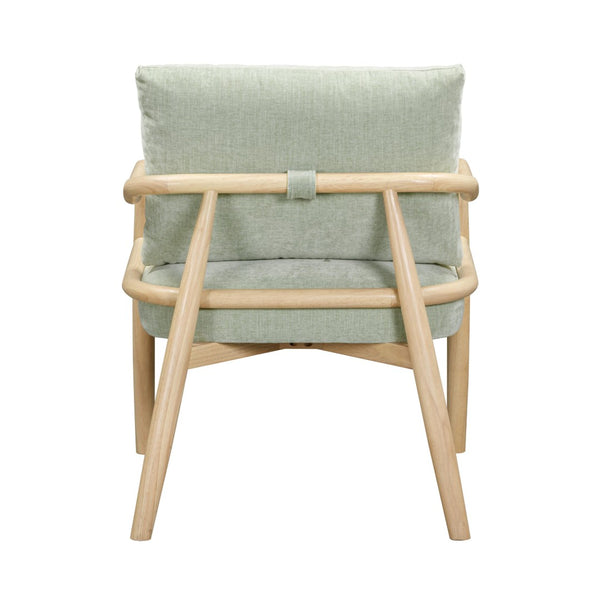 TOV Furniture Dixie Chenille Velvet Accent Chair - Scandinavian Elegance with Plush Comfort for Any Room Style Mint Green TOV-S54427