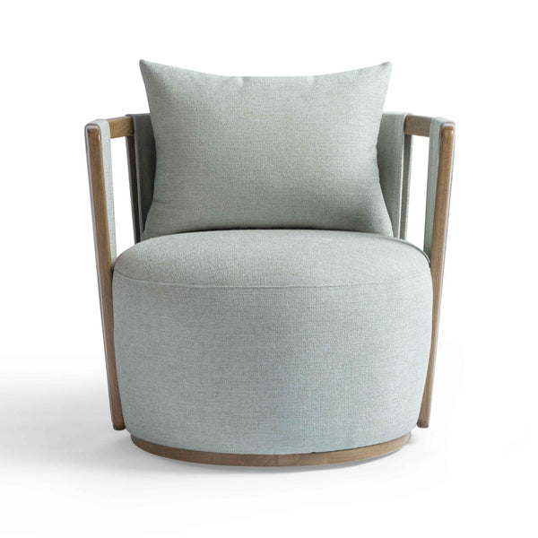 TOV Furniture Paolo Swivel Chair - Eco-Friendly Textured Weave Accent with Modern Design for Stylish Comfort TOV-S54481