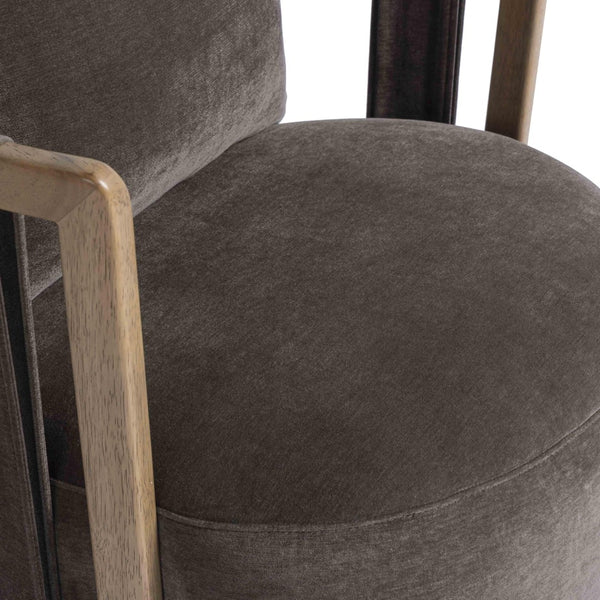 TOV Furniture Paolo Eco-Friendly Upcycled Fabric Swivel Chair - Stylish Comfort for Modern Living Spaces & Nooks TOV-S54482