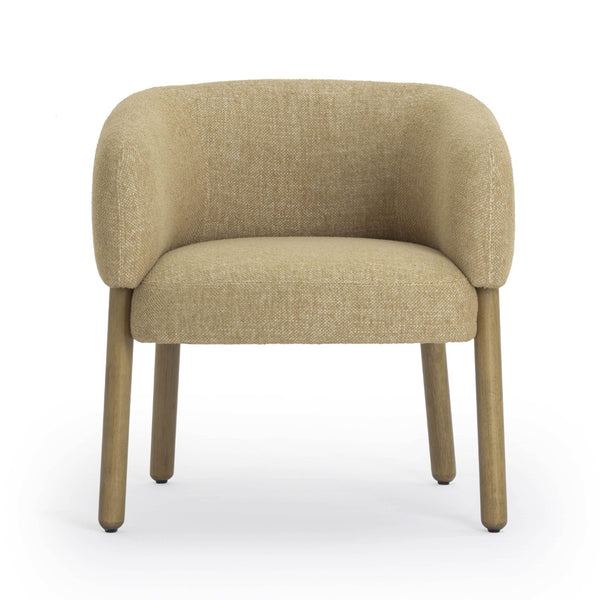 TOV Furniture Foxy Textured Performance Fabric Accent Chair - Modern Comfort for Living Rooms and Offices Today! Honey TOV-S54497