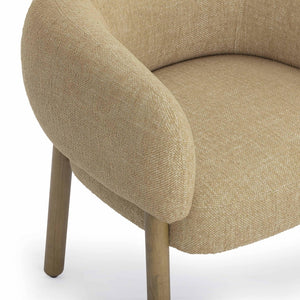 TOV Furniture Foxy Textured Performance Fabric Accent Chair - Modern Comfort for Living Rooms and Offices Today! Honey TOV-S54497