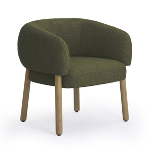 TOV Furniture Foxy Textured Performance Fabric Accent Chair - Modern Comfort for Living Rooms and Offices Today! Olive Green TOV-S54498
