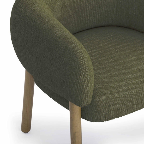TOV Furniture Foxy Textured Performance Fabric Accent Chair - Modern Comfort for Living Rooms and Offices Today! Olive Green TOV-S54498