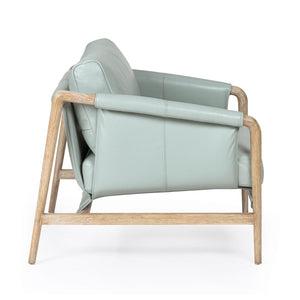 TOV Furniture Chakka Coastal-Inspired Leather Accent Chair | Handcrafted Luxury with Artisanal Comfort & Style TOV-S54504