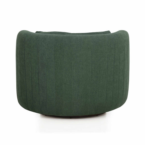 TOV Furniture Nura Swivel Accent Chair - Luxurious Chenille Comfort with 360-Degree Movement for Modern Spaces Forest Green TOV-S54555