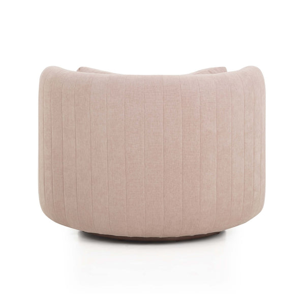 TOV Furniture Nura Swivel Accent Chair - Luxurious Chenille Comfort with 360-Degree Movement for Modern Spaces Pink TOV-S54556