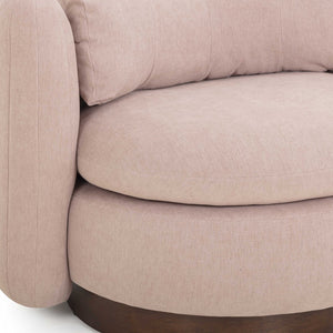 TOV Furniture Nura Swivel Accent Chair - Luxurious Chenille Comfort with 360-Degree Movement for Modern Spaces Pink TOV-S54556