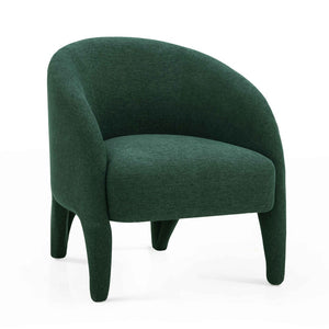 TOV Furniture Kris Accent Chair - Sculptural Comfort for Modern Living Spaces, Cozy Reading Nooks & Stylish Décor Forest Green TOV-S54558