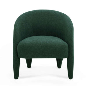 TOV Furniture Kris Accent Chair - Sculptural Comfort for Modern Living Spaces, Cozy Reading Nooks & Stylish Décor Forest Green TOV-S54558