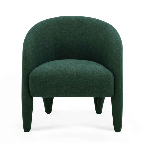 TOV Furniture Kris Accent Chair - Sculptural Comfort for Modern Living Spaces, Cozy Reading Nooks & Stylish Décor Forest Green TOV-S54558