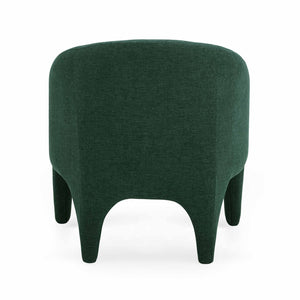 TOV Furniture Kris Accent Chair - Sculptural Comfort for Modern Living Spaces, Cozy Reading Nooks & Stylish Décor Forest Green TOV-S54558