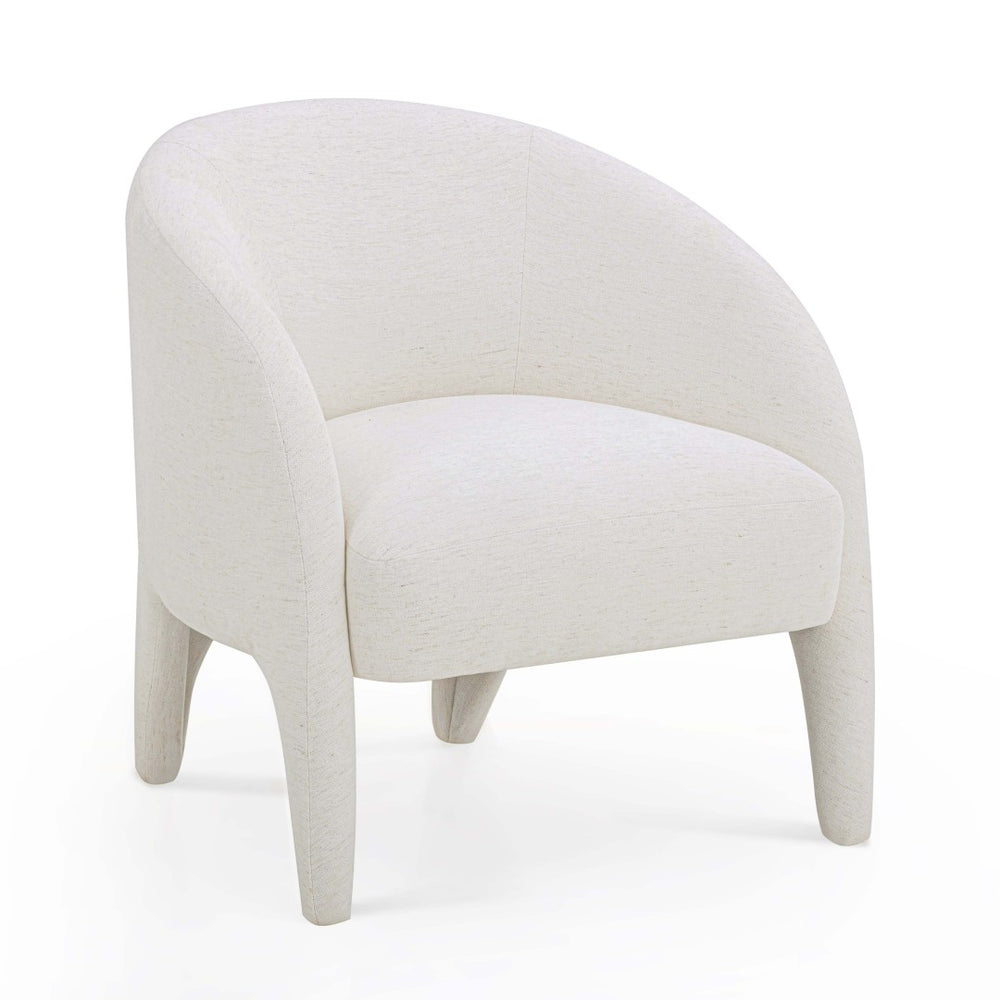 TOV Furniture Kris Accent Chair - Sculptural Comfort for Modern Living Spaces, Cozy Reading Nooks & Stylish Décor Cream TOV-S54559