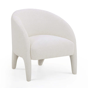 TOV Furniture Kris Accent Chair - Sculptural Comfort for Modern Living Spaces, Cozy Reading Nooks & Stylish Décor Cream TOV-S54559