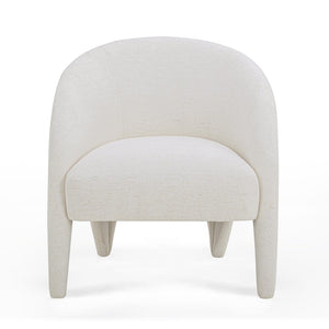 TOV Furniture Kris Accent Chair - Sculptural Comfort for Modern Living Spaces, Cozy Reading Nooks & Stylish Décor Cream TOV-S54559