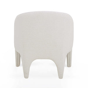 TOV Furniture Kris Accent Chair - Sculptural Comfort for Modern Living Spaces, Cozy Reading Nooks & Stylish Décor Cream TOV-S54559