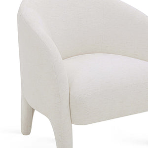 TOV Furniture Kris Accent Chair - Sculptural Comfort for Modern Living Spaces, Cozy Reading Nooks & Stylish Décor Cream TOV-S54559