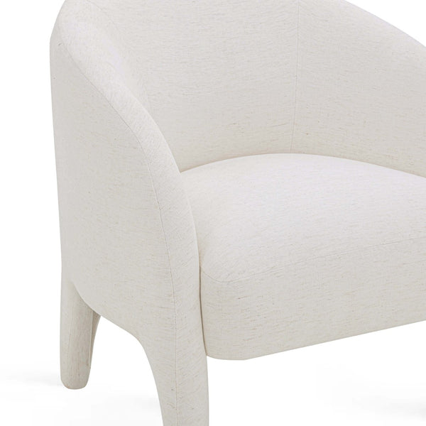 TOV Furniture Kris Accent Chair - Sculptural Comfort for Modern Living Spaces, Cozy Reading Nooks & Stylish Décor Cream TOV-S54559