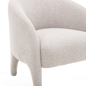 TOV Furniture Kris Warm Grey Boucle Accent Chair - Stylish Cocoon Seat for Living Rooms, Bedrooms & Reading Nooks TOV-S54560