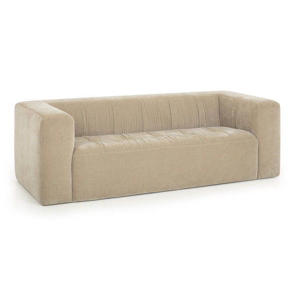 TOV Furniture Alder 89" Upcycled Chenille Sofa - Elegant, Eco-Friendly Design with Plush Comfort for Modern Living Rooms Sand TOV-S54562