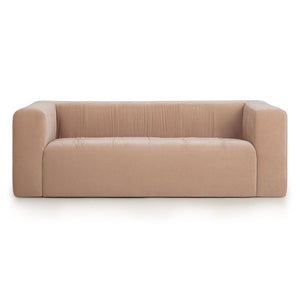 TOV Furniture Alder 89" Upcycled Chenille Sofa - Elegant, Eco-Friendly Design with Plush Comfort for Modern Living Rooms Peach TOV-S54563