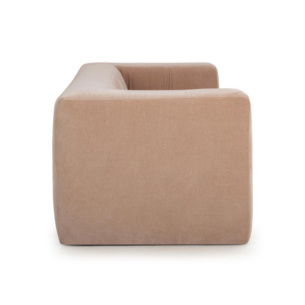 TOV Furniture Alder 89" Upcycled Chenille Sofa - Elegant, Eco-Friendly Design with Plush Comfort for Modern Living Rooms Peach TOV-S54563