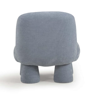 TOV Furniture Stomp Upcycled Chenille Accent Chair - Cozy, Stylish Seating with Sculptural Design for Any Room Blue TOV-S54572