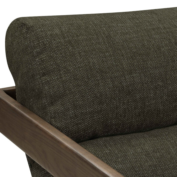 TOV Furniture Palma Textured Weave Accent Chair - Retro Cantilever Design for Stylish Comfort in Any Space Forest Green TOV-S54583