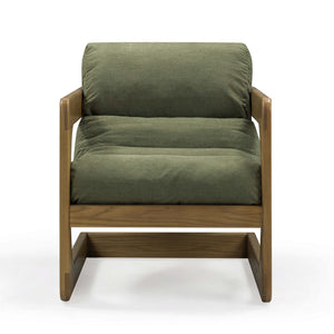 TOV Furniture Palma Upcycled Fabric Accent Chair - Stylish Retro Comfort with Durable, Eco-Friendly Design Green TOV-S54585