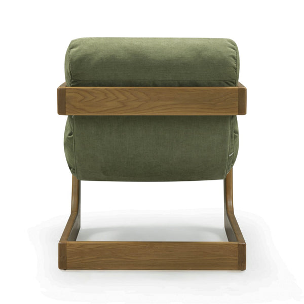 TOV Furniture Palma Upcycled Fabric Accent Chair - Stylish Retro Comfort with Durable, Eco-Friendly Design Green TOV-S54585