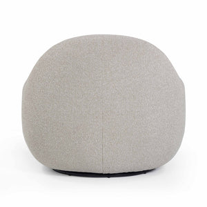 TOV Furniture Tiago Warm Grey Boucle Swivel Chair - Modern Comfort, 360-Degree Movement, Stylish Accent for Any Room TOV-S54589