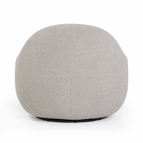 TOV Furniture Tiago Warm Grey Boucle Swivel Chair - Modern Comfort, 360-Degree Movement, Stylish Accent for Any Room TOV-S54589
