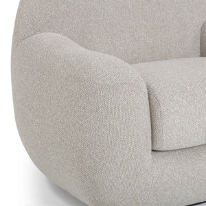 TOV Furniture Tiago Warm Grey Boucle Swivel Chair - Modern Comfort, 360-Degree Movement, Stylish Accent for Any Room TOV-S54589