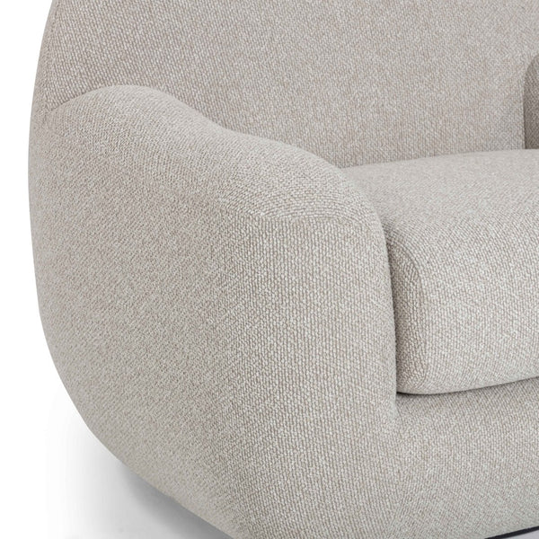 TOV Furniture Tiago Warm Grey Boucle Swivel Chair - Modern Comfort, 360-Degree Movement, Stylish Accent for Any Room TOV-S54589